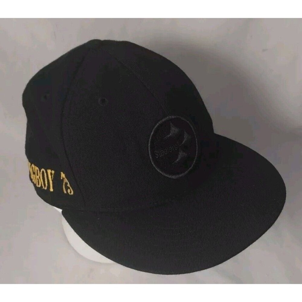 Pittsburgh Steelers Reebok NFL 100% Wool BIGBOY 73 Fitted Hat/Cap-SZ 7 5/8-NICE!